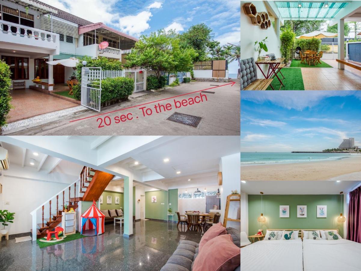 White Beach House Hua Hin 20 Second To The Beach Bagian luar foto